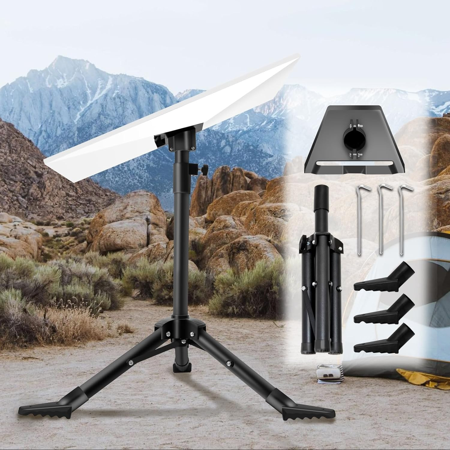 Starlink Gen 3 Mount, Starlink Tripod Mount Gen 3 with Adapter, Adjustable Heigh