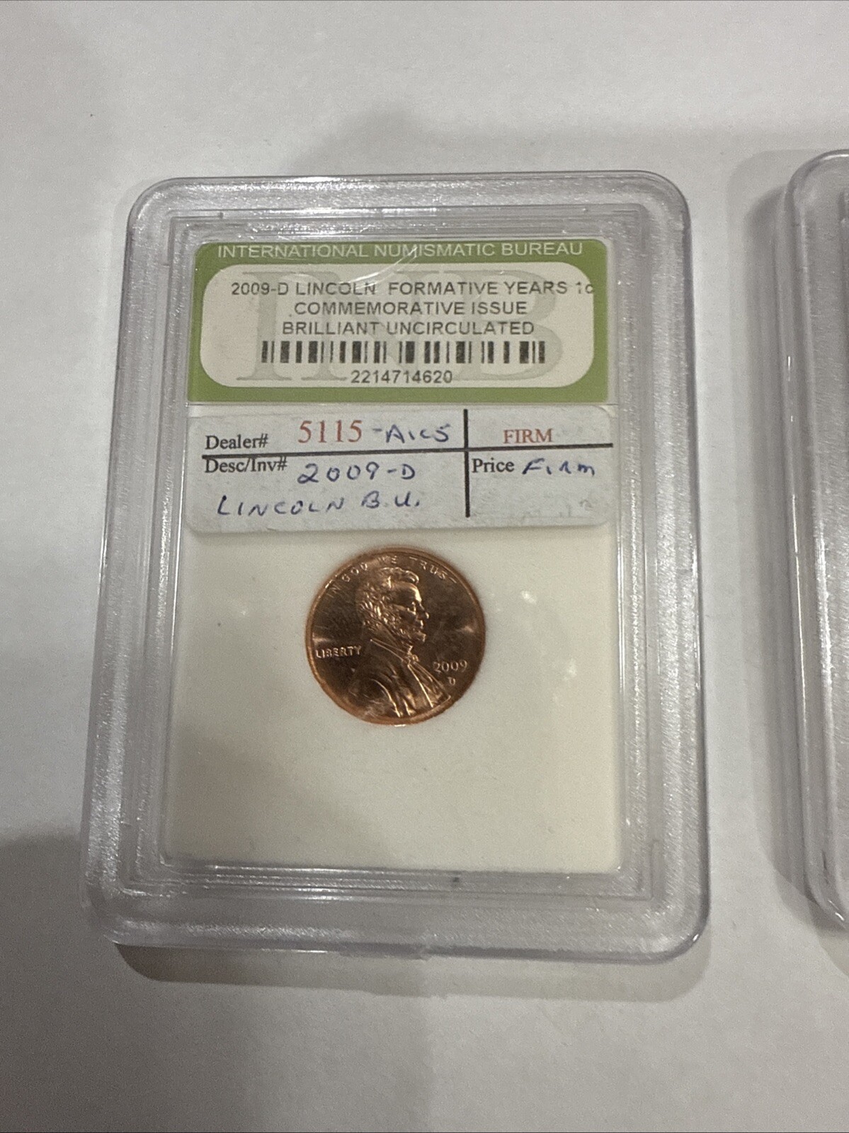 2 2009 D Lincoln Commemorative Cent Professional Life - Brilliant Uncirculated