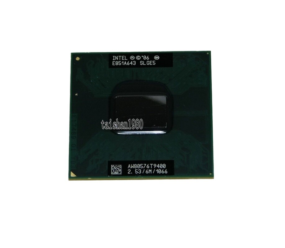 5PCS Intel Core 2 Duo T9400 2.53 GHz Dual-Core 6M/1066 Processor SLGE5 mobile