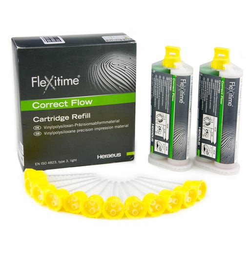 Kulzer Flexitime Correct Flow VPS Impression Material Cartridge Refill 50mL 2/Pk
