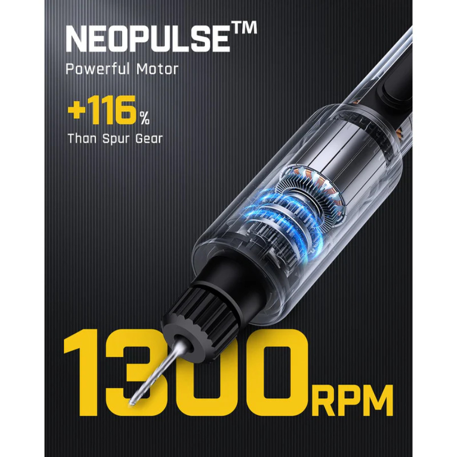 Fanttik K2 Nano 3.7V Precision Power Drill - 20 Bits 800mAh Rechargeable Kit