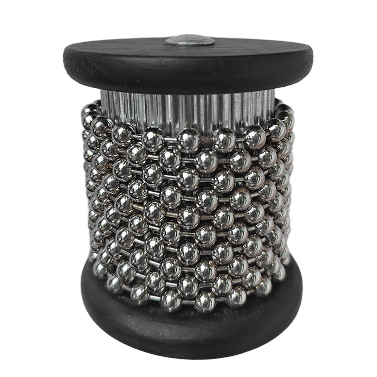 Hand Cabasa Percussion Instrument Metal Beaded Chain Shaker
