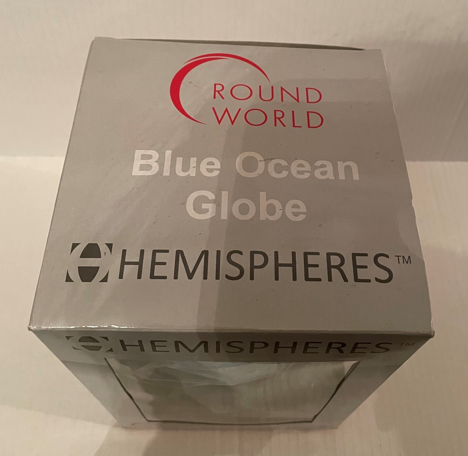 Round World Blue Ocean Globe 6 inch Diameter New in Box