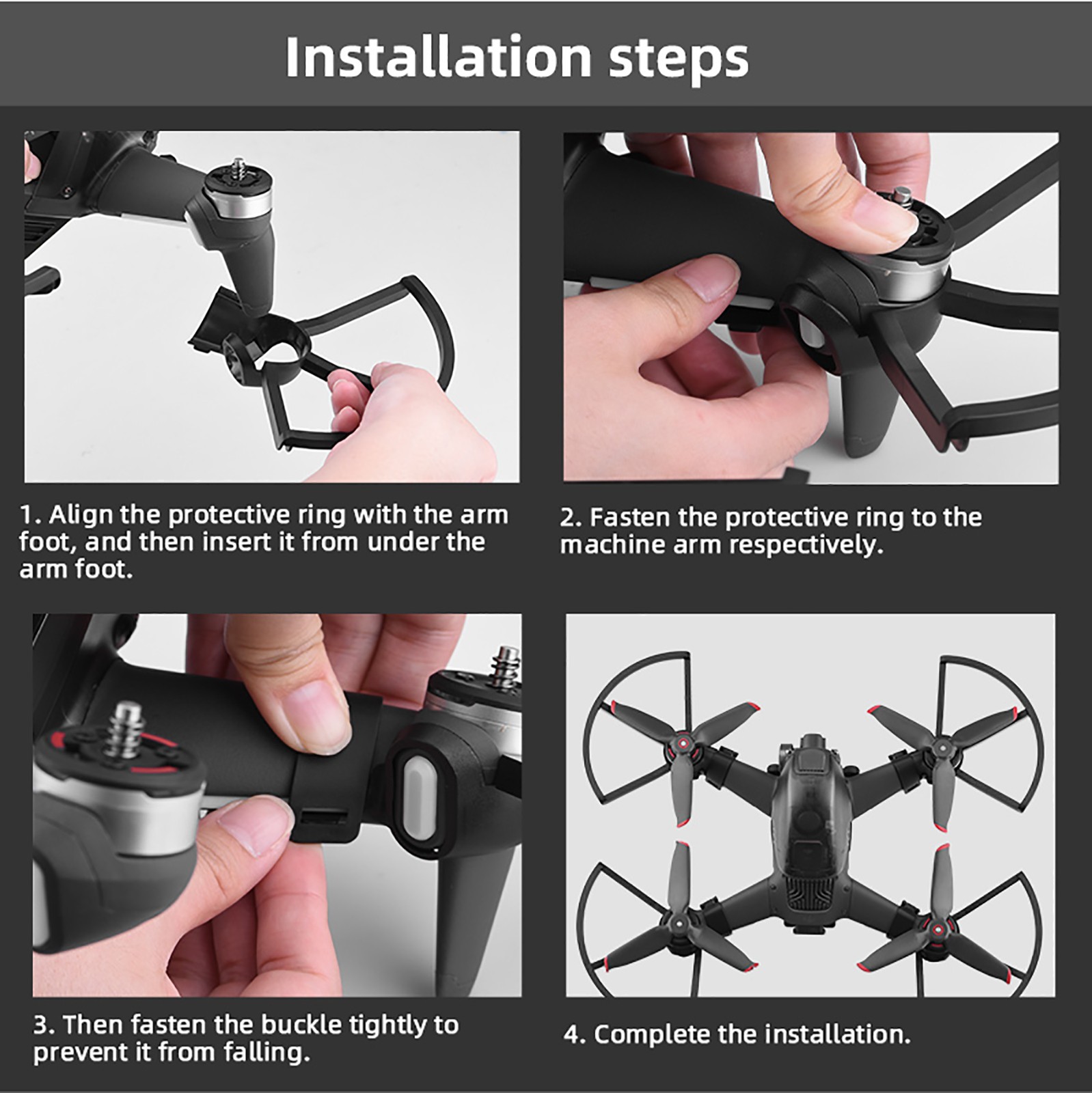 FPV Propeller Guard Protective Cover Ring Prop Guard for DJI FPV Combo Drone