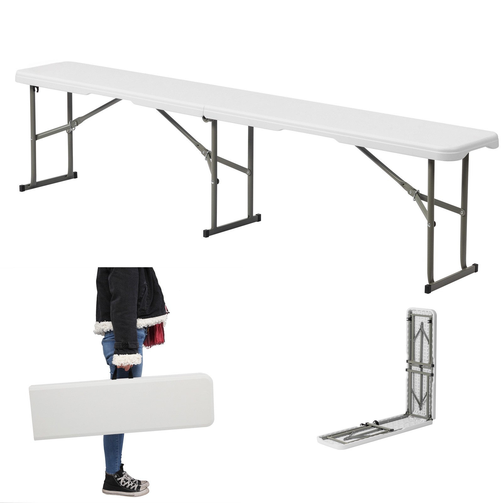 6 Foot Fold In Half,Portable Folding Bench A