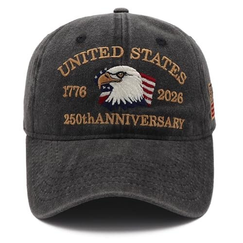 250th Anniversary USA Adjustable Baseball Cap - Patriotic Vintage Tribute