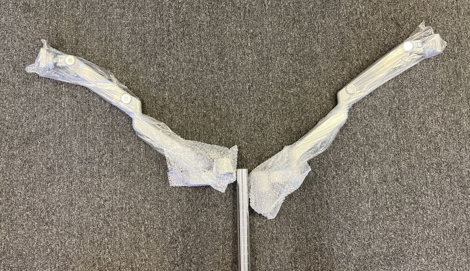New Humanscale M2 Dual Monitor Arm Flex Arms 12" Post
