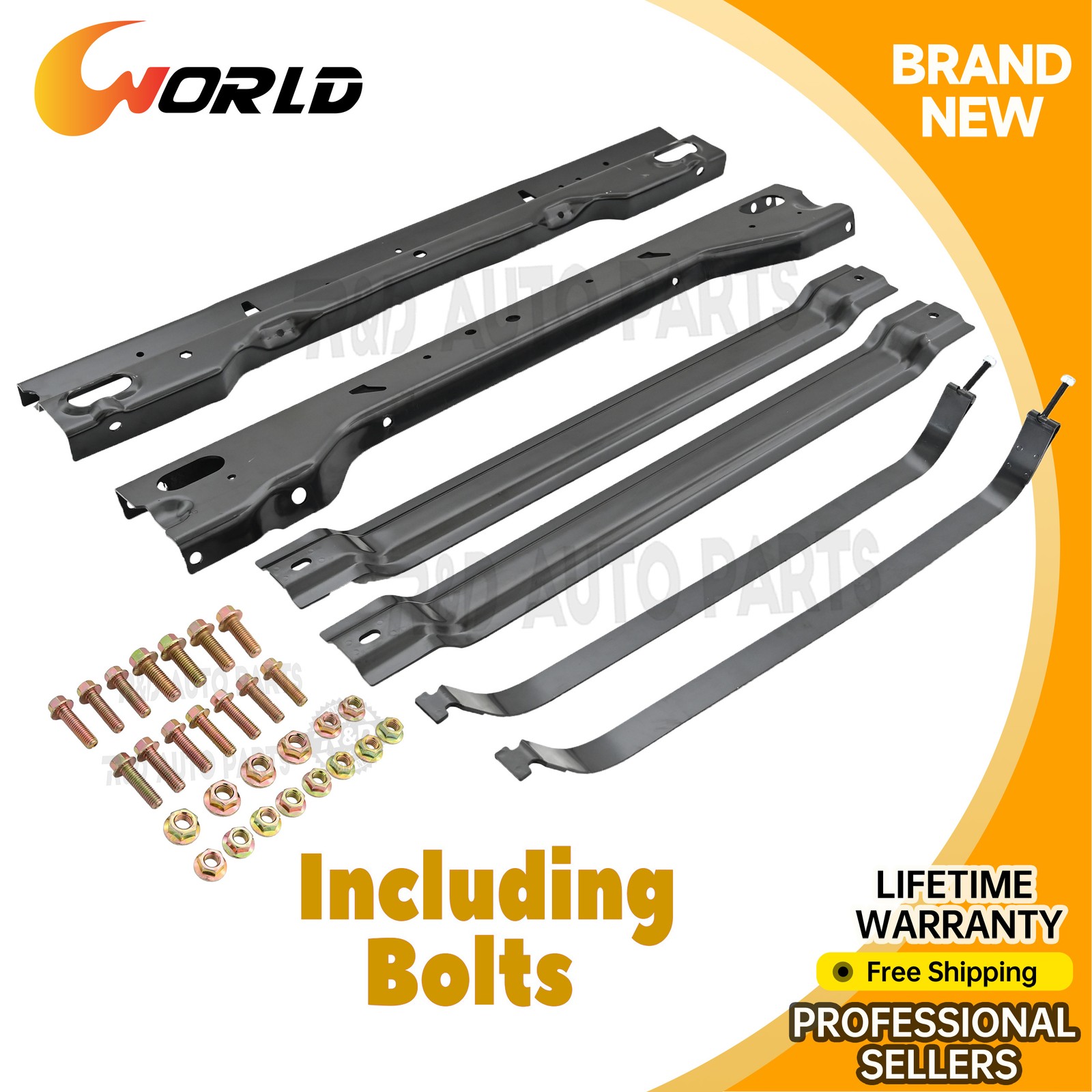 For Ford F150 F250 F350 1980-1996 New Rear Tank Rear Crossmembers With Bolts