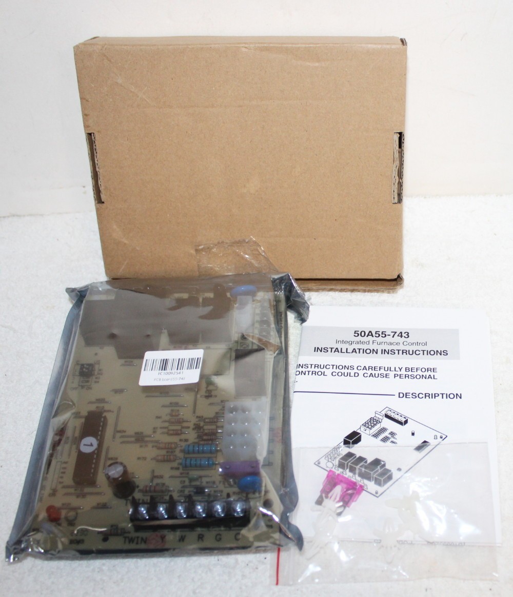 White Rodgers 50a55-743 Furnace Control Board ~ New Open Box Sealed Anti-static