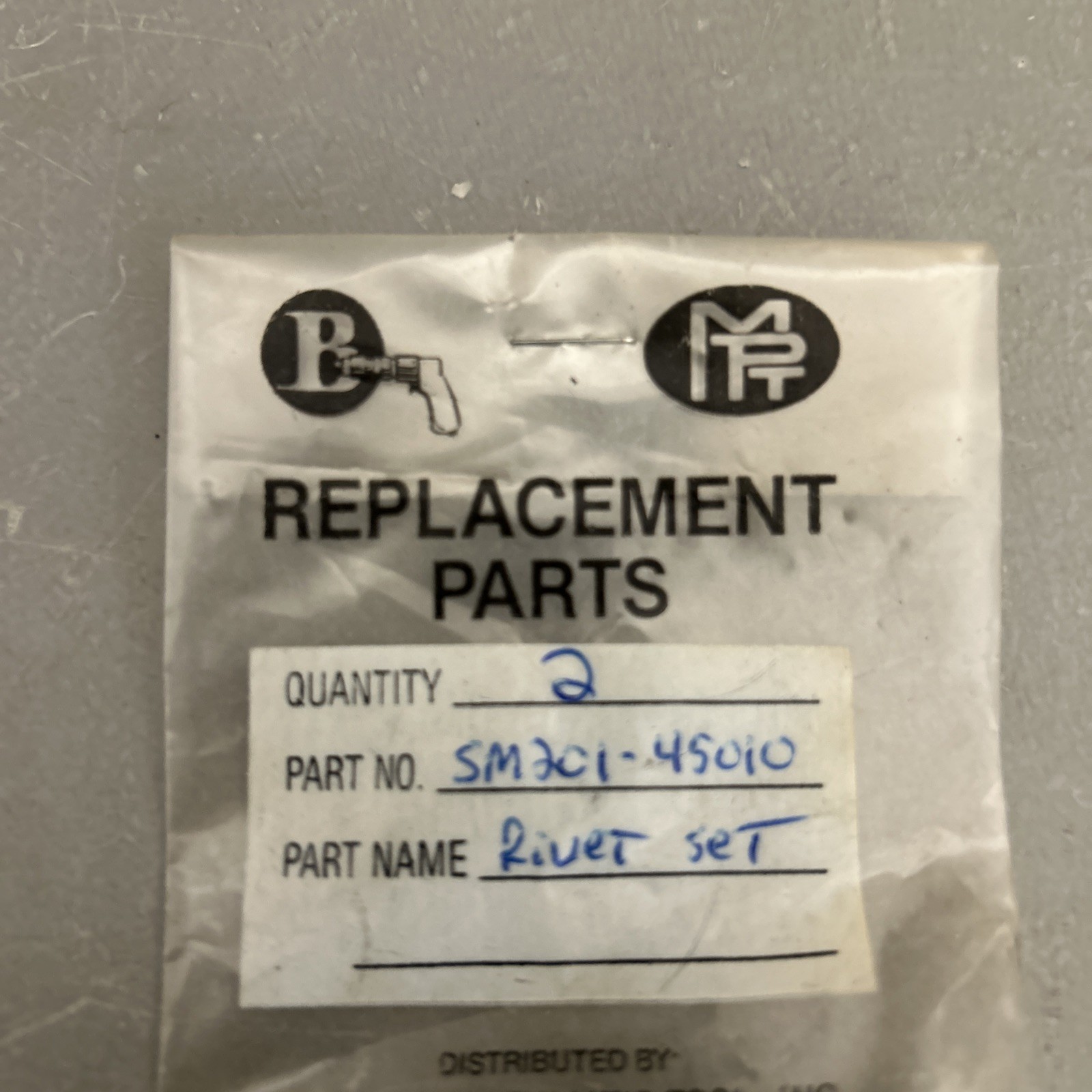 Cupped Squeezer Set For Pneumatic Compression Rivet Tool SM201