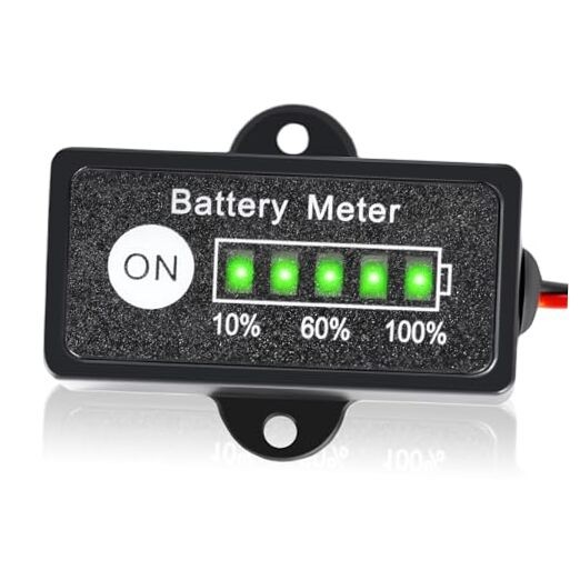 12V Battery Meter Lead-Acid Battery Indicator Fuel Gauge Ba-Ttery Monitor