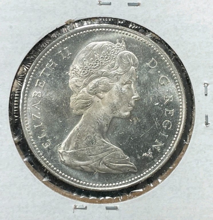 1966 CANADA SILVER DOLLAR ~ BU ~ BEAUTIFUL COIN ~ 80%SILVER