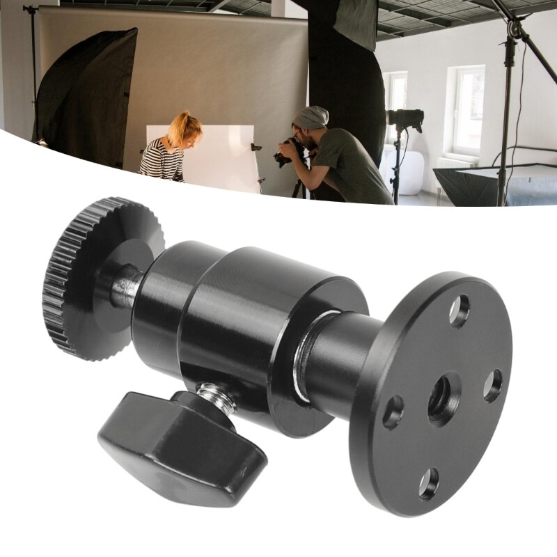 Wall Mount 1/4-20 Mini BallHead Mounts for Monitors/Surveillances System Support