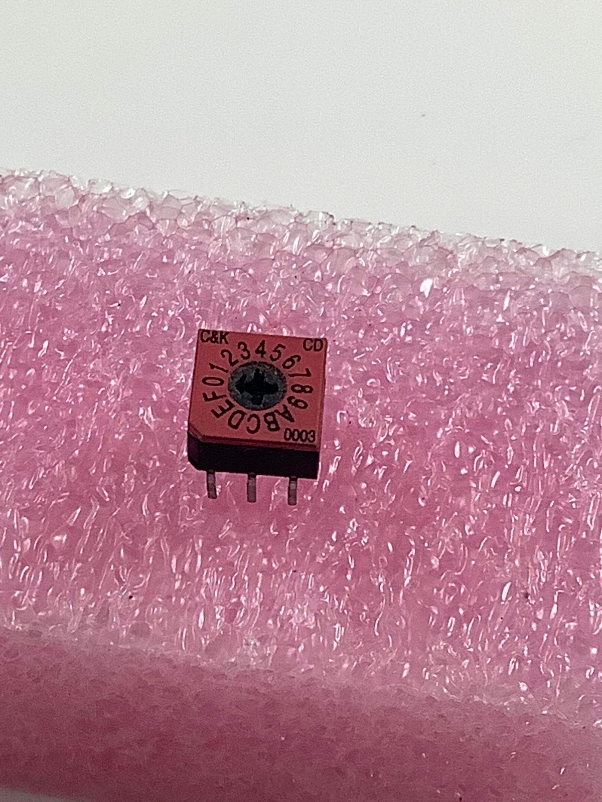 CD16CMOCK - C&K - SERIES DIP CODED ROTARY SWITCHES, Hexadecimal complement