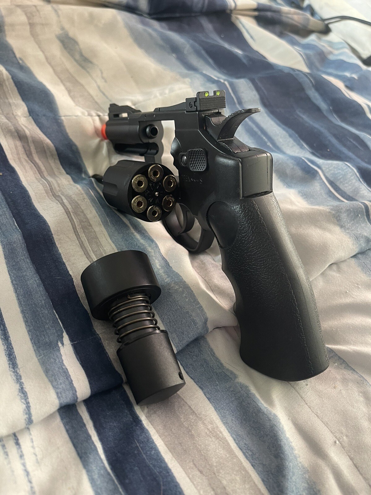 Assorted Airsoft Guns - Sniper, AEG, Two CO2 Pistols + Accessories