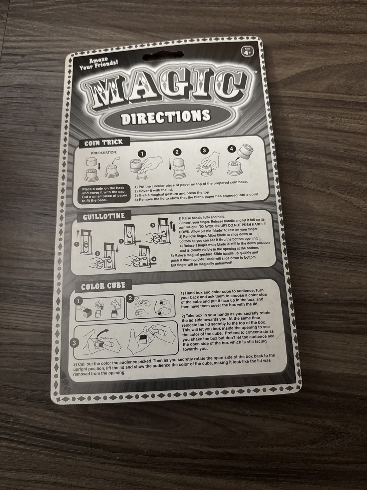 🎩 Magic 3 Tricks – Ja-Ru – NEW Complete Set ✨🃏