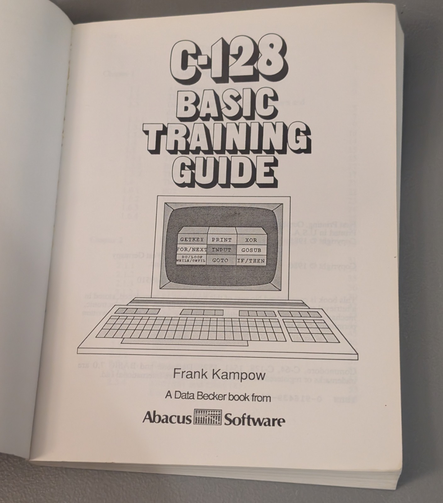 Commodore 128 Basic Training Guide (1986 Abacus C-128 #6) - *Read