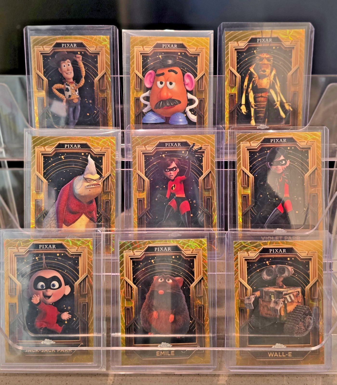 2025 Topps Pixar Gold Kaleidoscope Etch Refractor PYC Pick Your Card