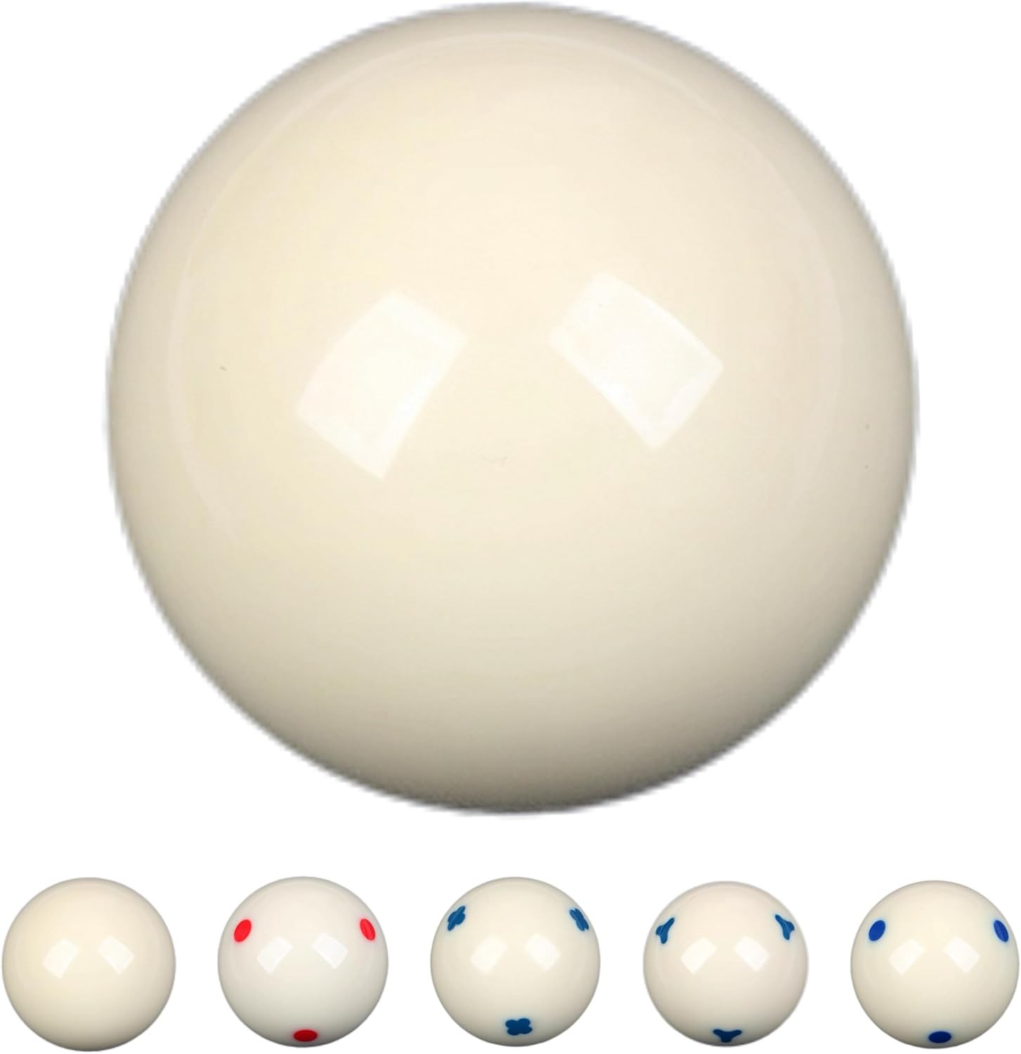 2-1/4" White Cue Balls for Pool Table,57.2mm Billiard 2-1/4",