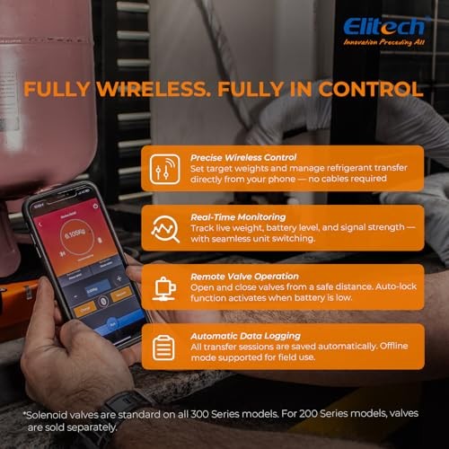 Wireless Freon Charging Scale 220lbs Elitech LMC 210