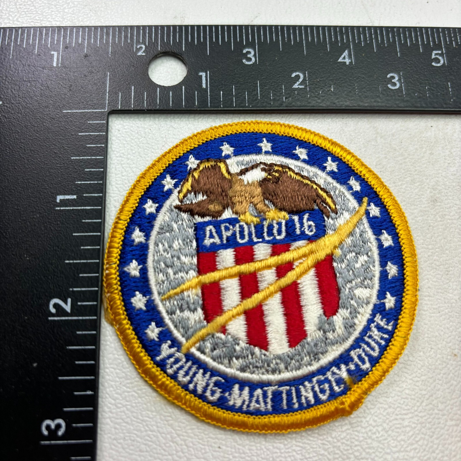 NASA Patch APOLLO 16 Moon Lunar Mission (3" Size) 45MV