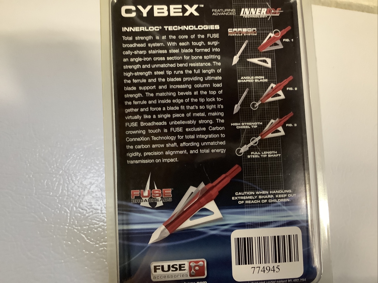 Fuse Broadheads- CYBEX- 3 In Pkg. 85 Grain - For Carbon Arrows
