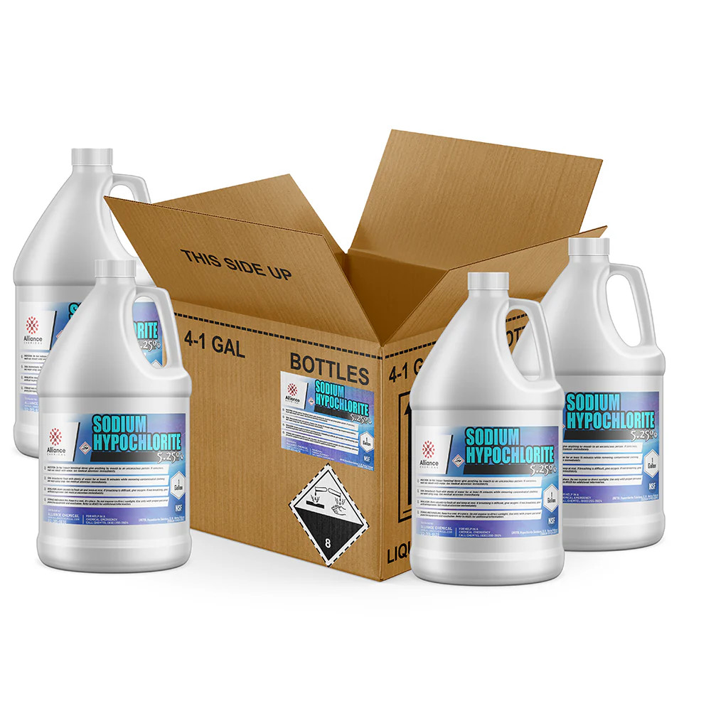 Sodium Hypochlorite 5.25% - 4 Gallon Case