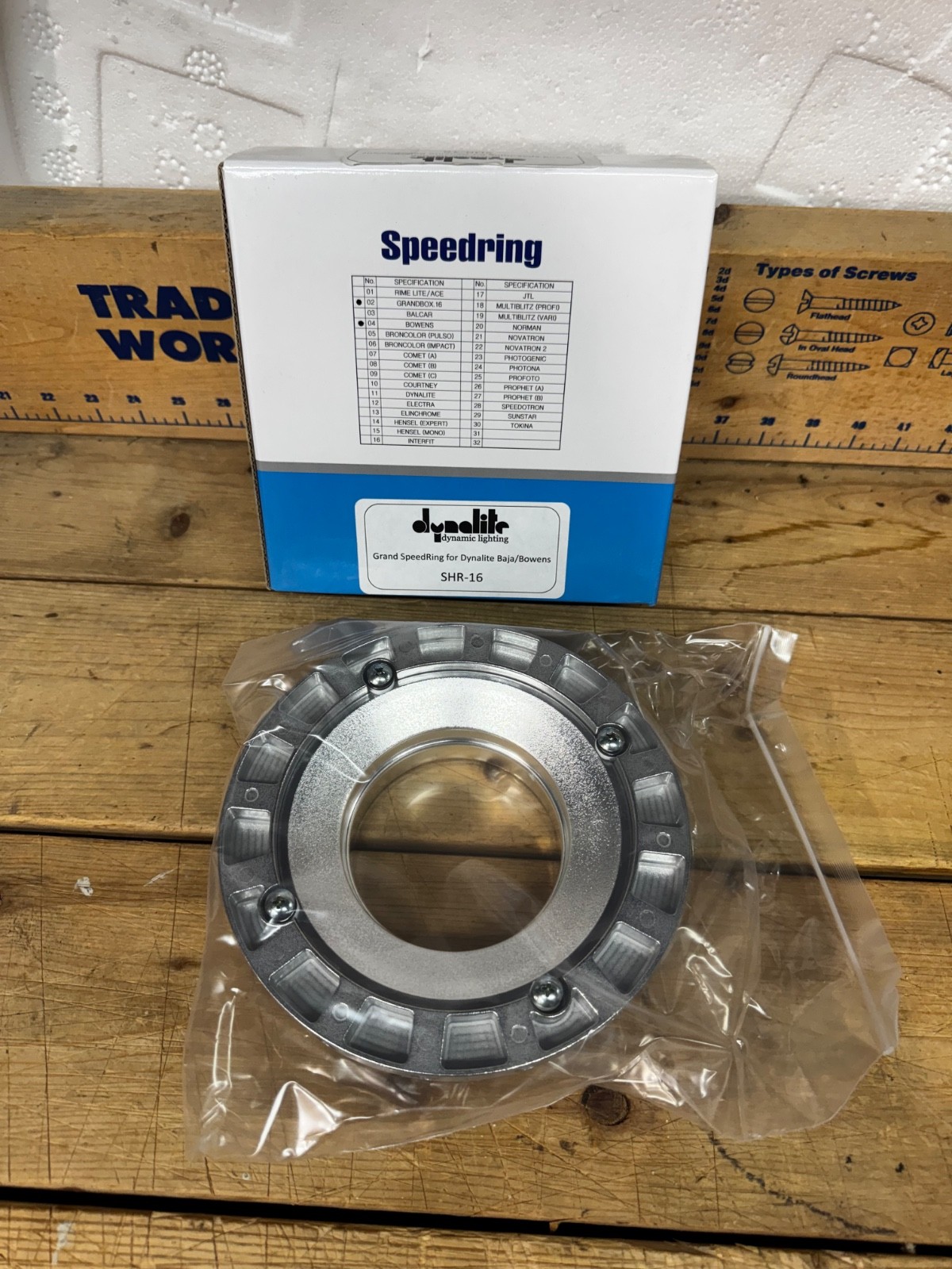 Speedring for Bowens Or Grandbox.16 Photgenic Dynamic Lighting SHR-16