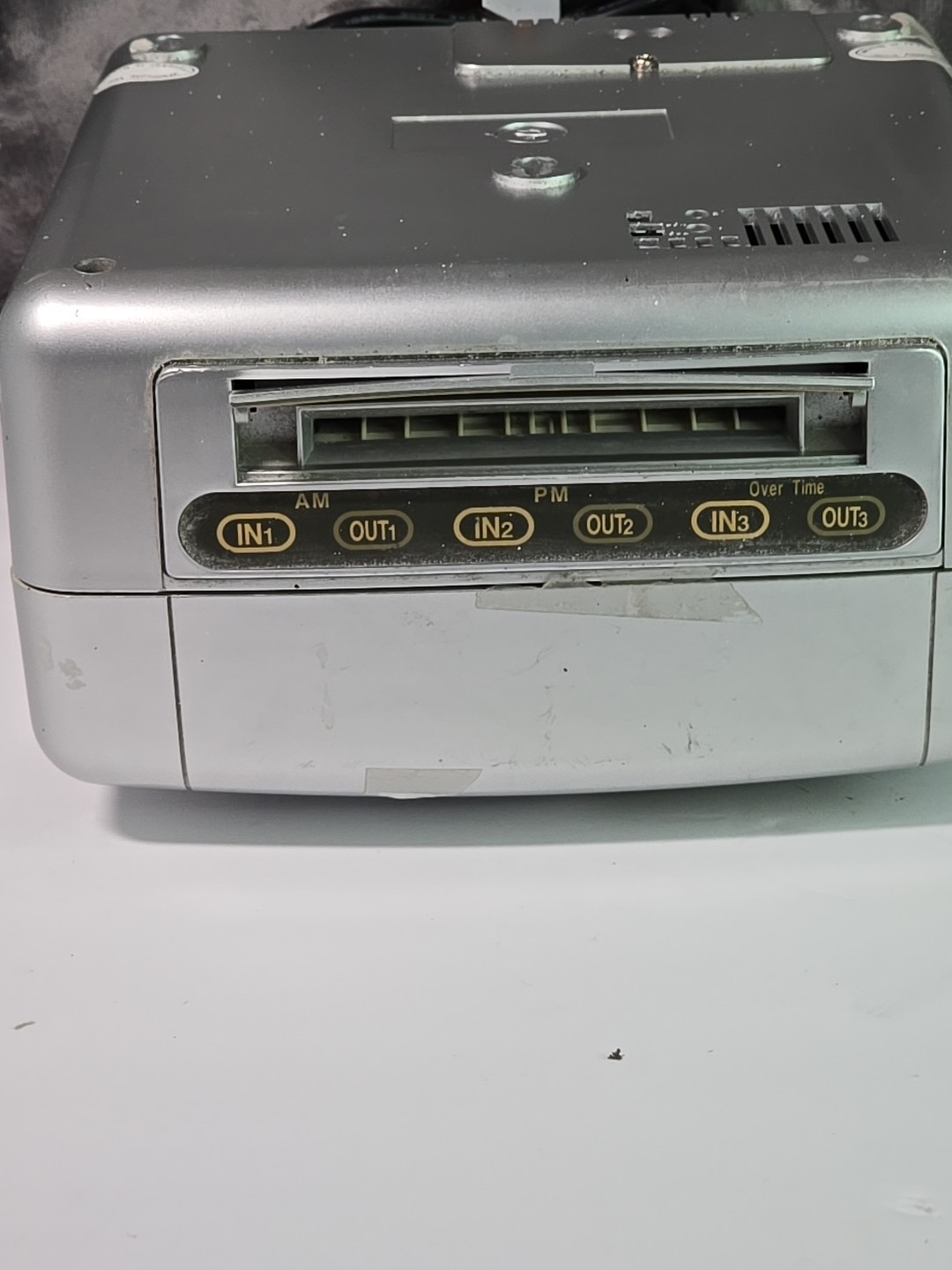 Acroprint ATR120 Electronic Time Recorder Time Clock Programable Not Tested