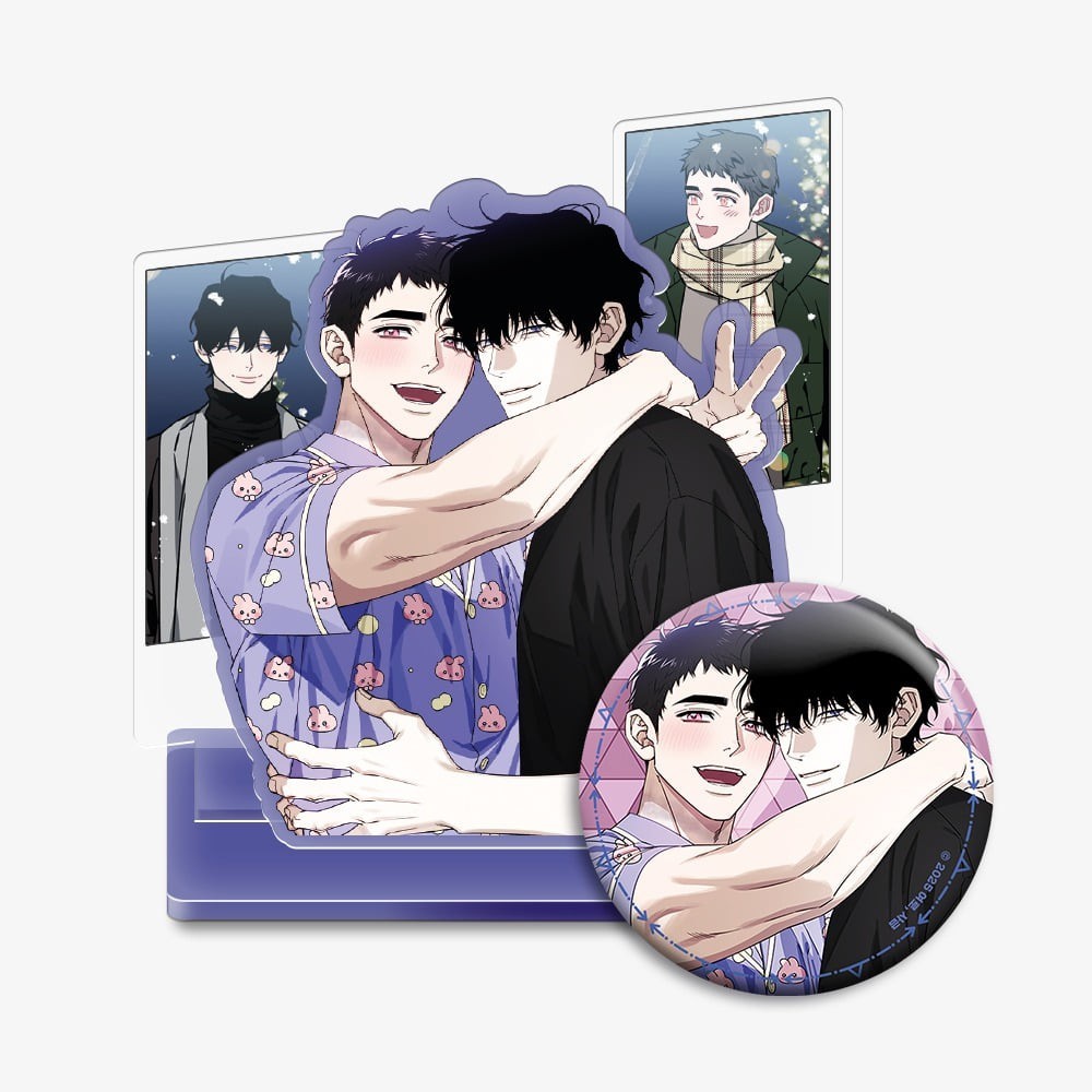 Webtoon MD [ Stranger Than Friends ] Scene Acrylic Stand, Can Badge (JMEE432)