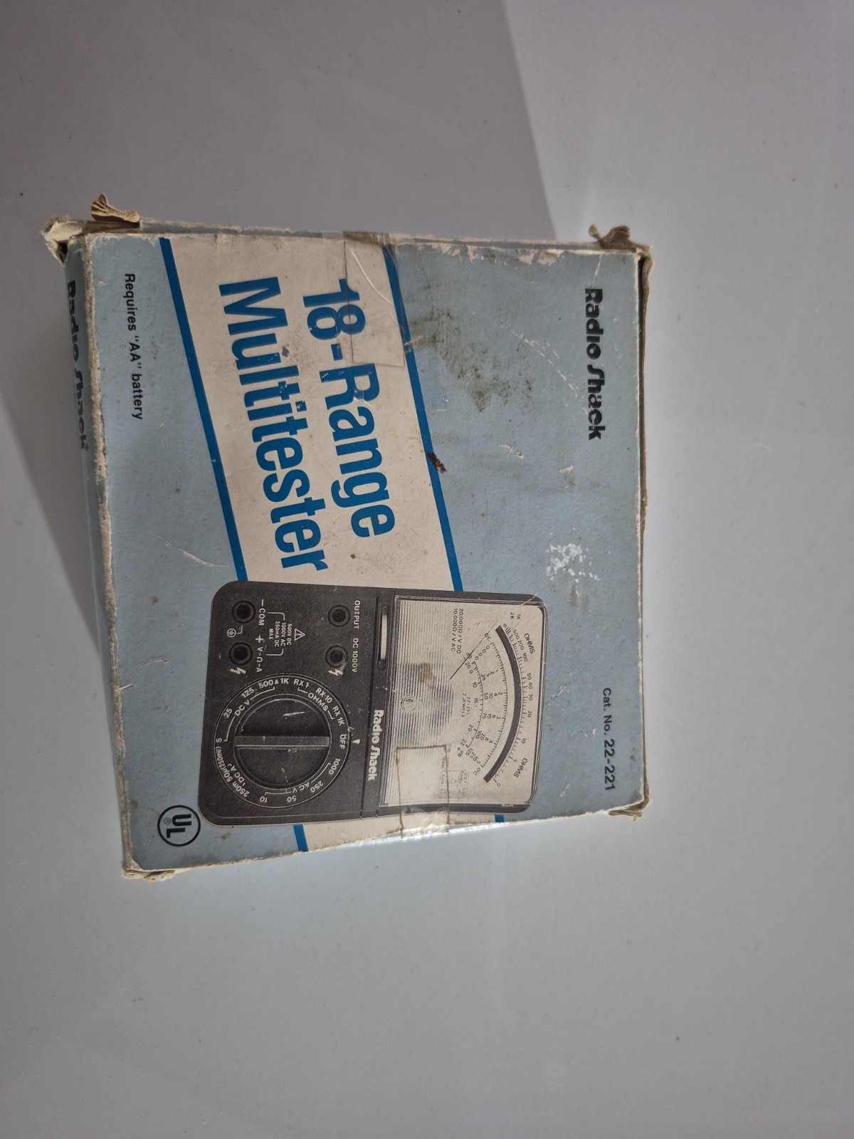 Vintage Radio Shack 22-221 18-Range Analog Multitester NOS Open Box