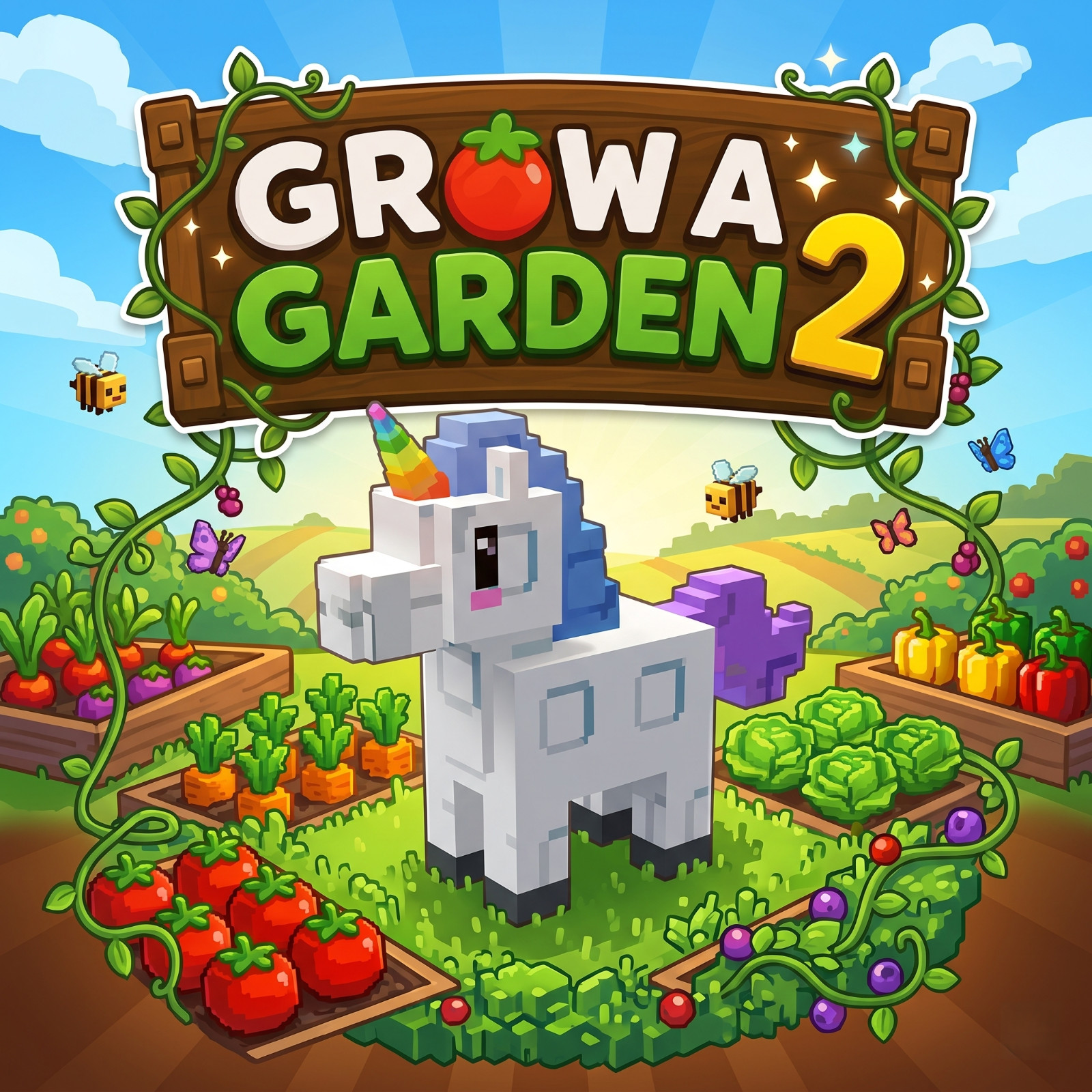 Unicorn - GROW A GARDEN 2⚡FAST DELIVERY ⚡