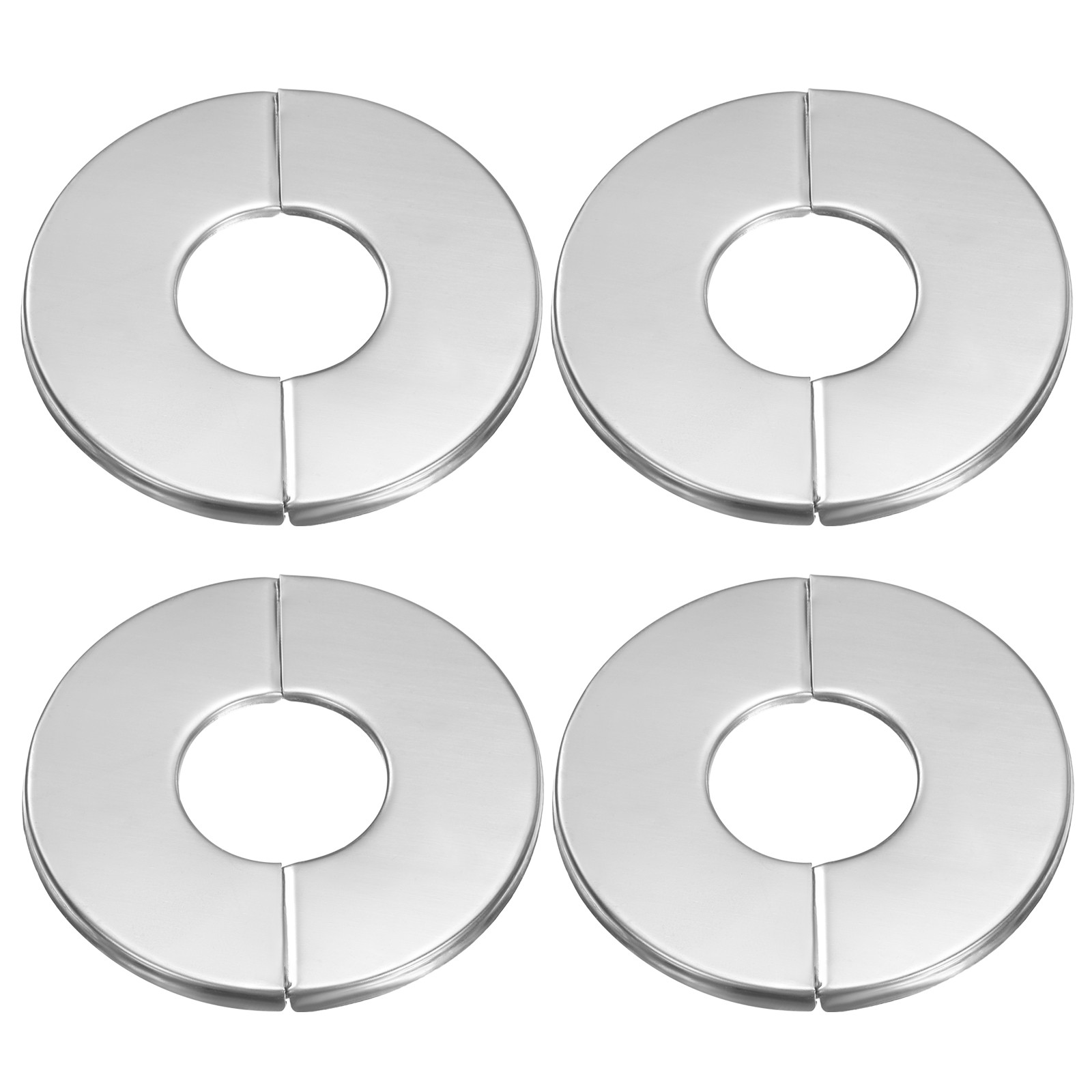 4pcs Wall Split Flange 1.02" Stainless Steel Self Adhesive Wall Hole Cover