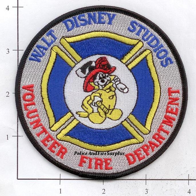 California - Walt Disney Studios CA Volunteer Fire Dept Patch Mickey Mouse