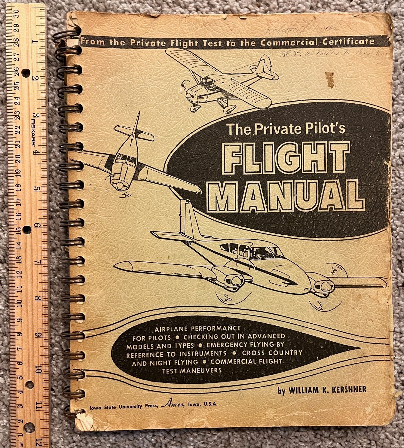 Private Pilot's Flight Manual William Kershner Ames Iowa 1964