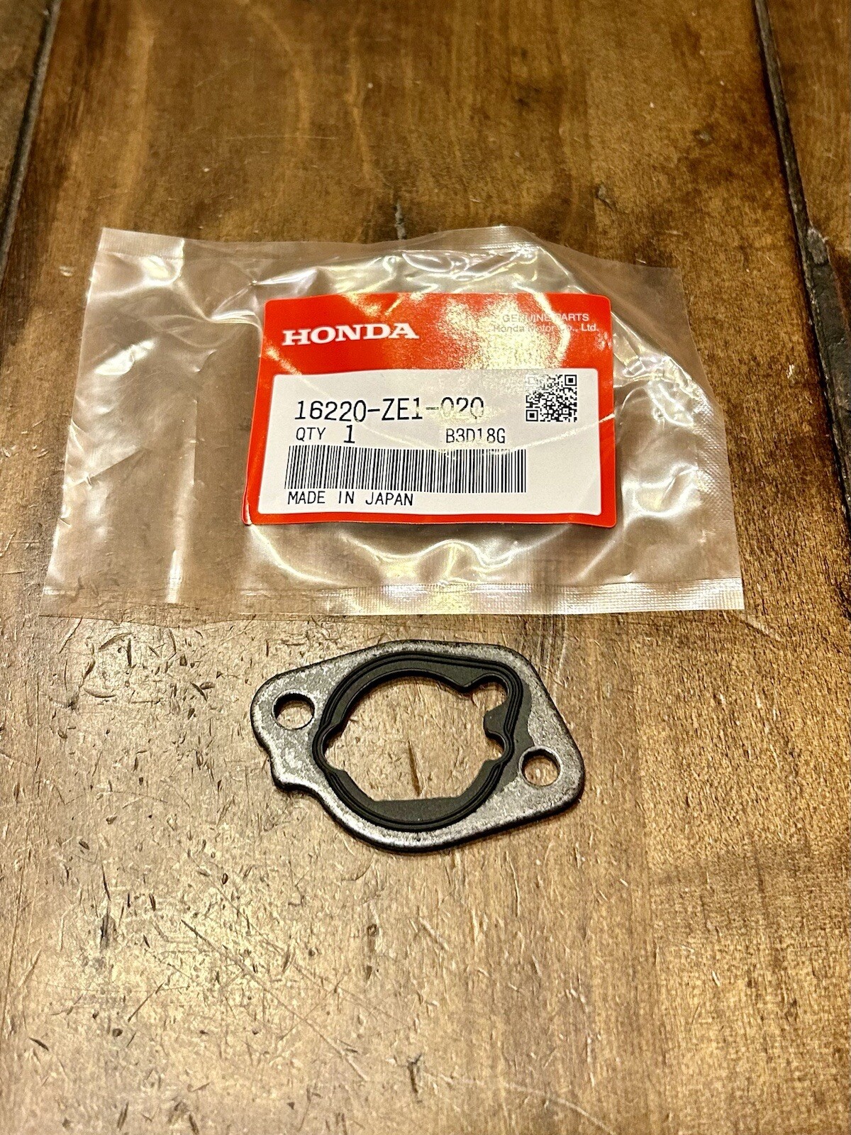 HONDA Carburetor Spacer Gasket GX120 GX140 GX160 16220-ZE1-020 Genuine OEM