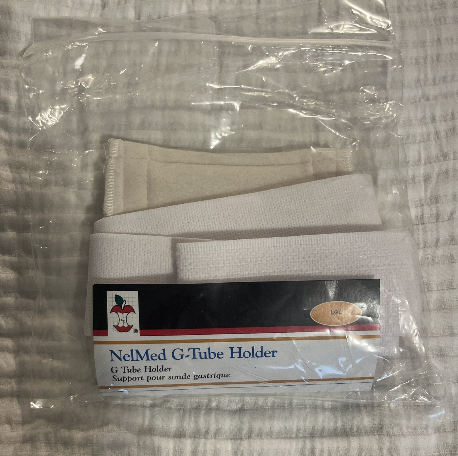 Core Products NelMed G-Tube Holder Large/XLarge White 1921 New Sealed L/XL