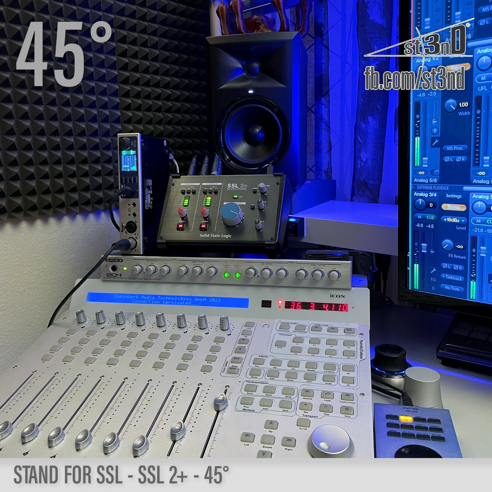 STAND for Solid State Logic SSL 2+ - Sound Card - 45°