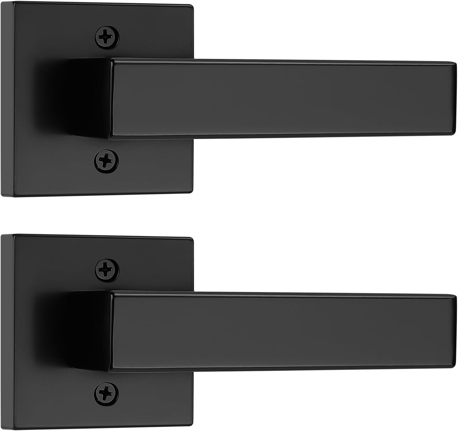 [Pack of 2 Door Lever Dummy Lever Door Handle for Closets French Doors