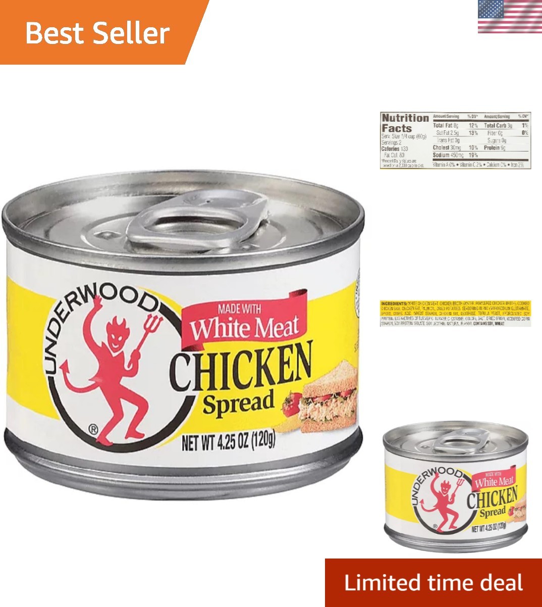 Chicken Spread, 4.25 Ounce Pack of 24
