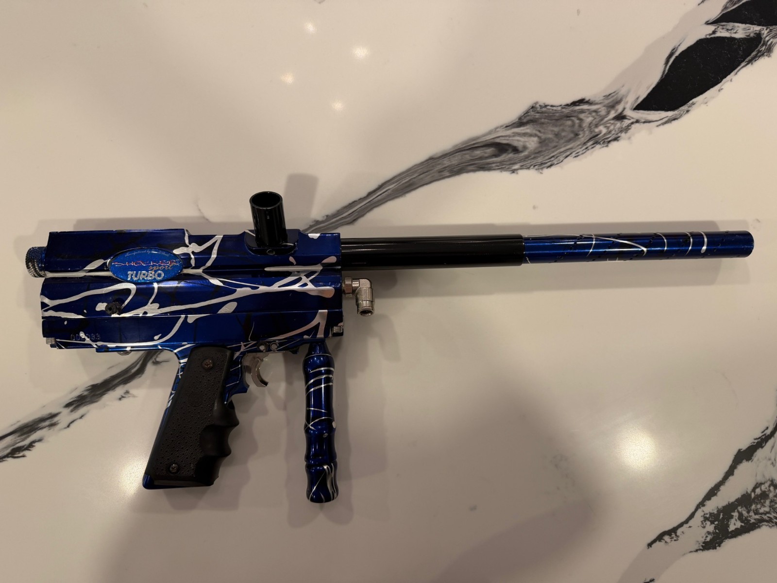Smart Parts Blue Splash Shoebox Shocker Sport Turbo Paintball