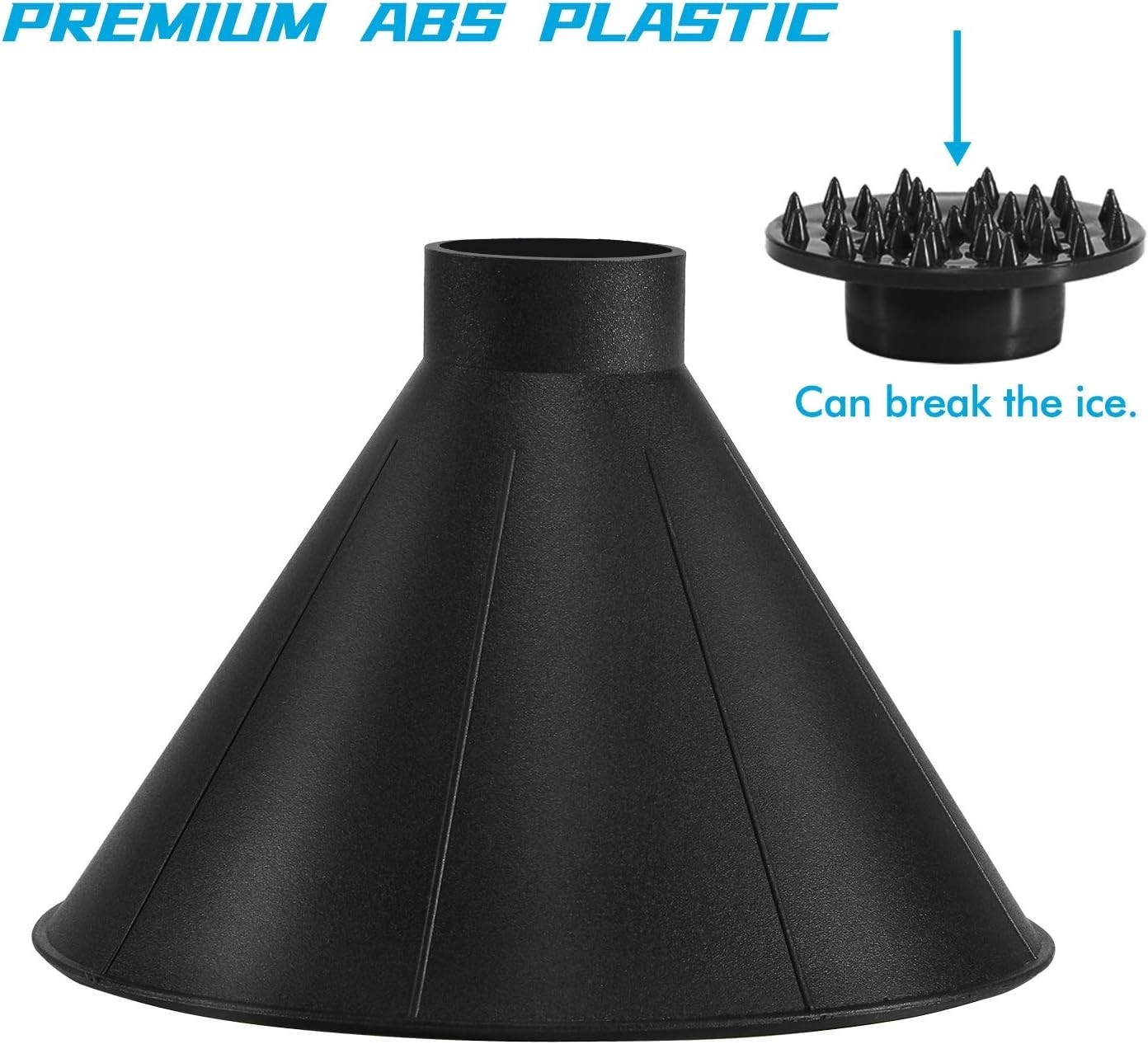 2-Pack Cone Magic Ice Scrapers for Windshield - Effortless Frost Removal Gift
