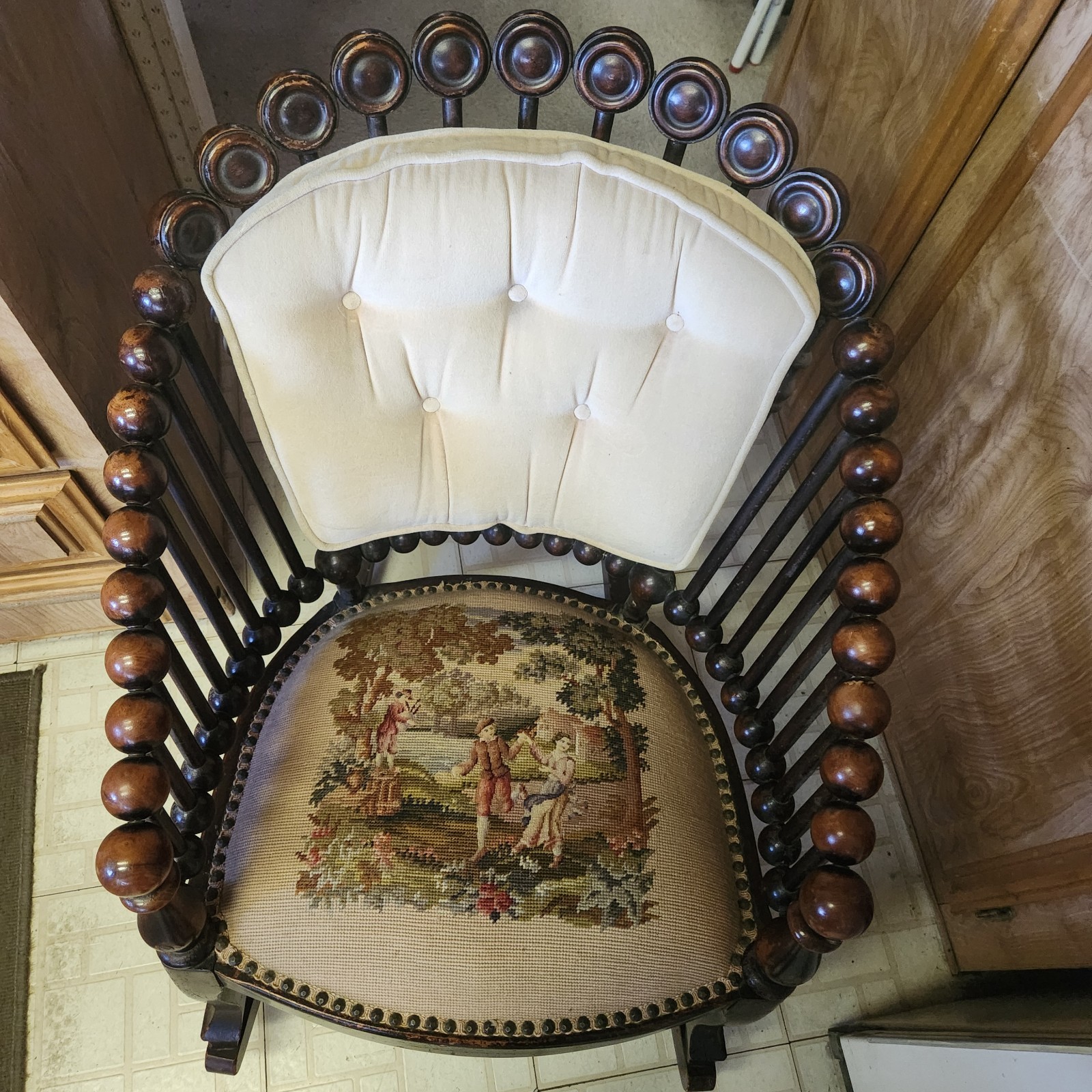 Victorian "Lollipop" Rocking Chair.