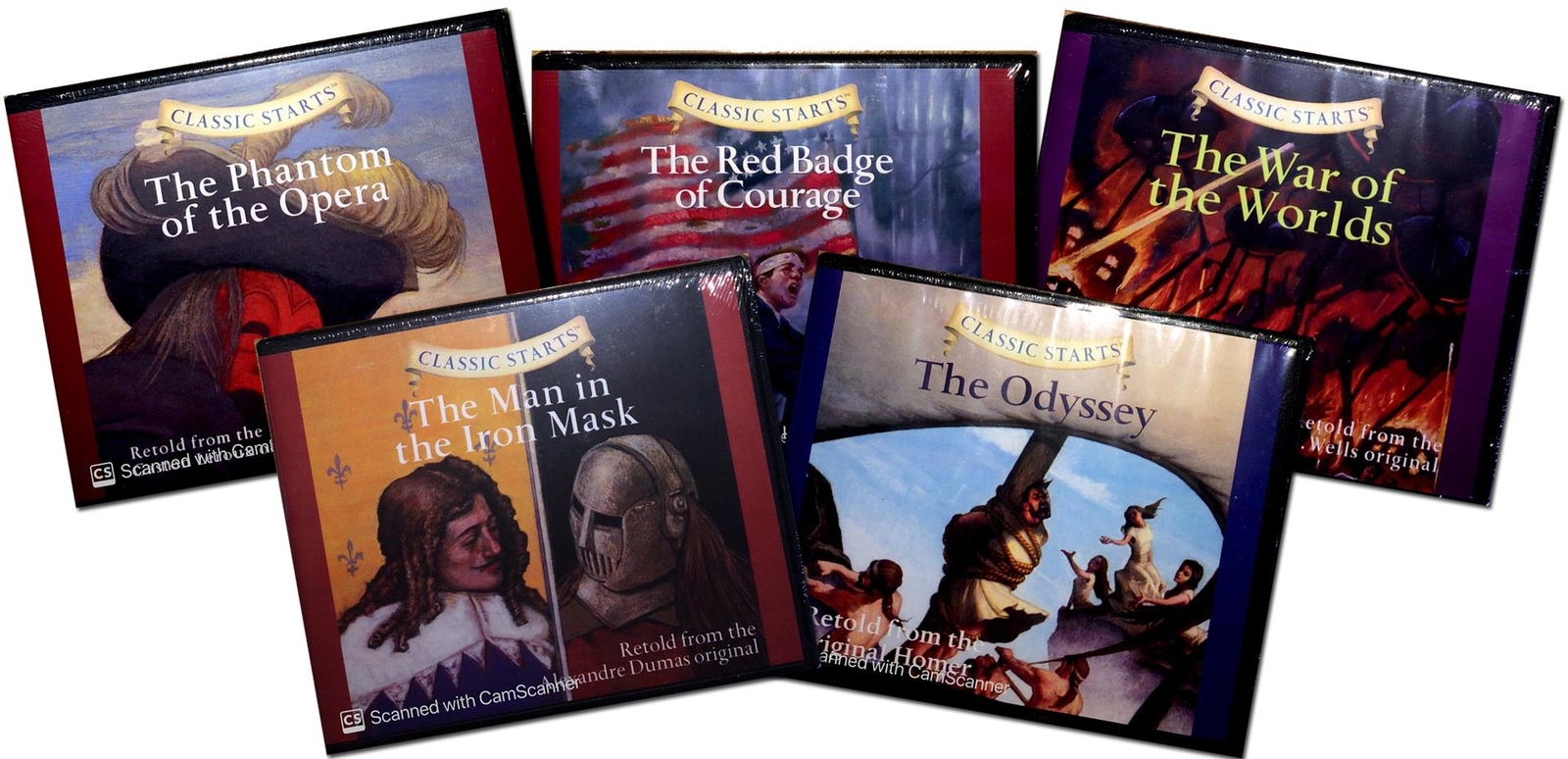 New 5 Classic Starts Audiobook Sets 51 52 53 54 55 Grade 2-6 The Odyssey