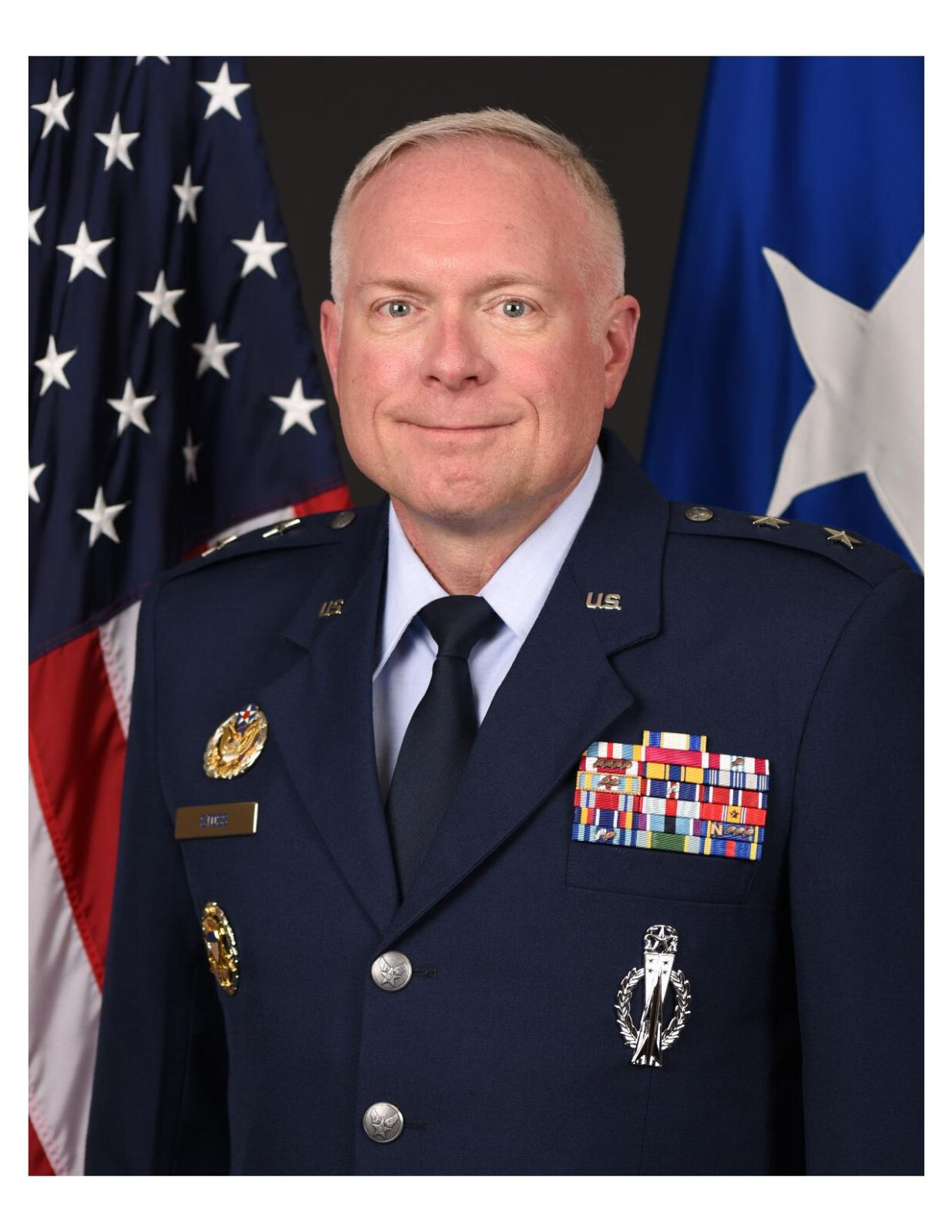 United States Air Force General Ferdinand B. Stoss III 8x10 Photo On 8.5" x 11"
