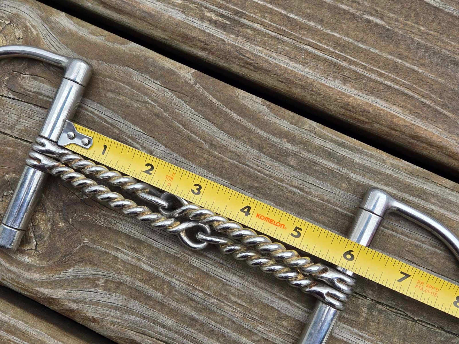 MAHEU Double Twisted Wire English Hunter Dee D Ring Snaffle Bit - 5.5" 5-1/2"
