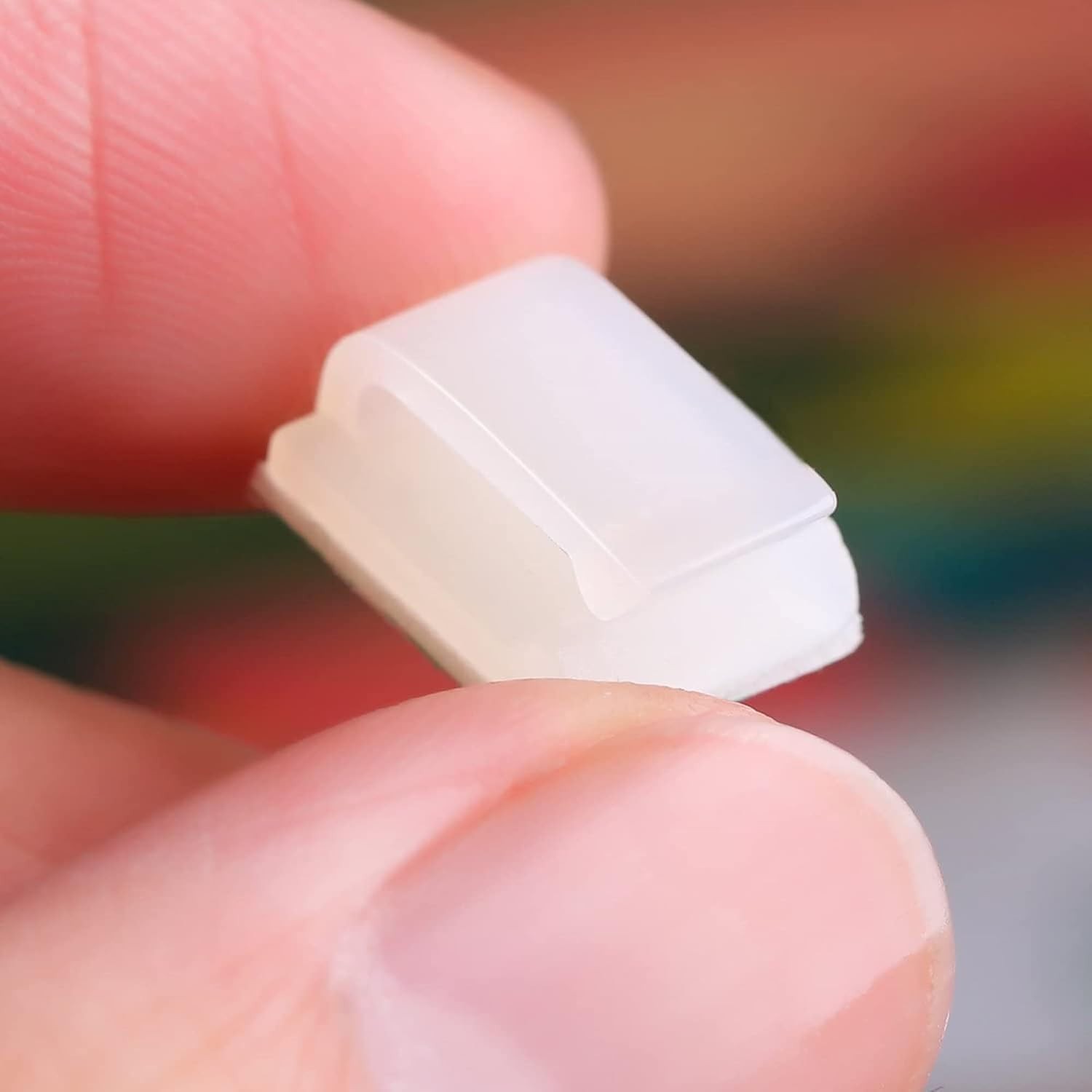 Small 100 Pcs Self-Adhesive Cable Clips - Effortless Wire Management Solution