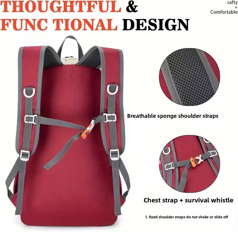Large Capacity High Quality Backpack - Lightweight Travel, Hiking, Camping