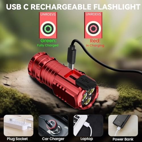 2550 Lumens Mini Flashlight XC01 with Magnetic Base - 5 Modes - Super Bright