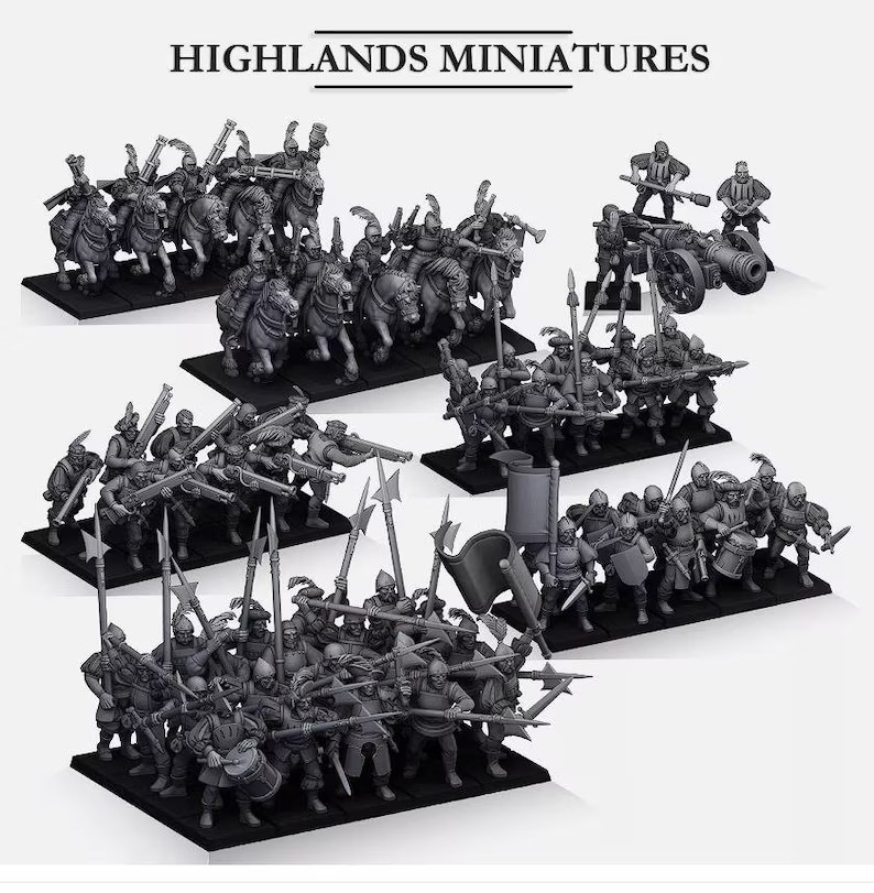 Sunland Empire Infantry Bundle - Highlands Miniatures 28mm